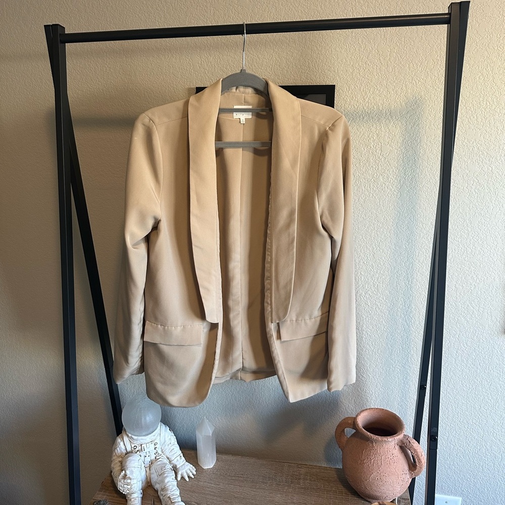 Tan Satin Vici Blazer